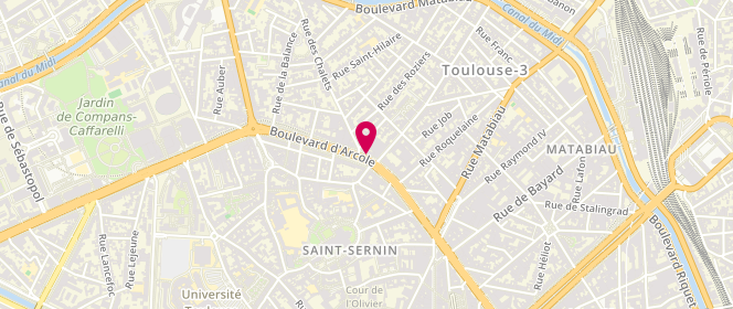 Plan de BEDANE Séverine, 2 Bis Boulevard d'Arcole, 31000 Toulouse