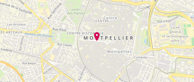 Plan de POSSOZ Pascal, 18 Rue Foch, 34000 Montpellier