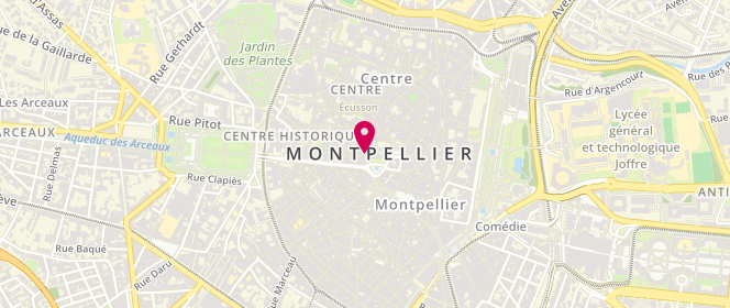 Plan de HANNOUN Claude, 3 Place Chabaneau, 34000 Montpellier