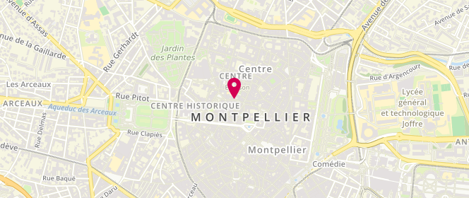 Plan de DOUX Geneviève, 9 Rue Vieille Intendance, 34000 Montpellier