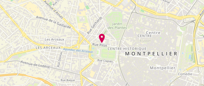 Plan de LÉVY Pierre, 60 Place Jacques Mirouze, 34000 Montpellier