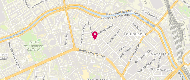 Plan de TURBLIN Philippe, 23 Rue des Chalets, 31000 Toulouse
