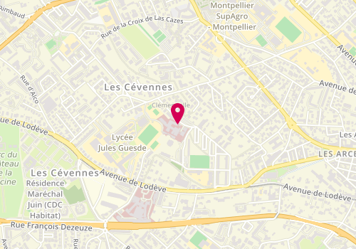 Plan de LAFFORGUE Béatrice, 25 Rue de Clementville, 34000 Montpellier