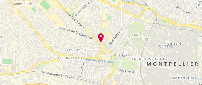 Plan de BOUSQUET Philippe, 16 Avenue d'Assas, 34000 Montpellier