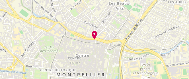 Plan de DE BOEVER Philippe, 5 Rue de Villefranche, 34090 Montpellier