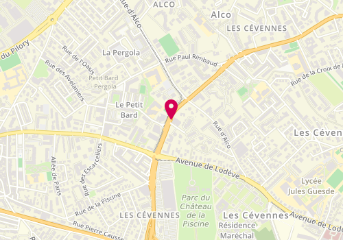 Plan de LACOMBE Jean, 141 Avenue Paul Bringuier, 34080 Montpellier