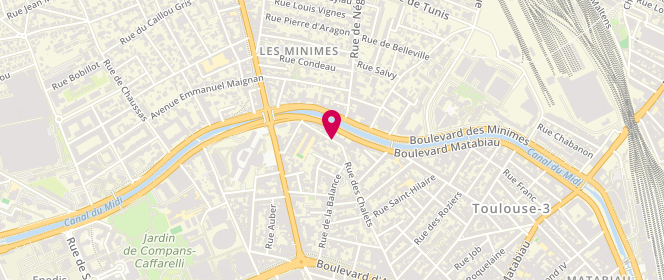 Plan de PRAT Christophe, 59 Rue des Chalets, 31000 Toulouse