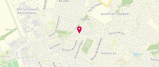 Plan de FAIXO Marie-Odile, 56 Rue Auguste Rodin, 31130 Balma
