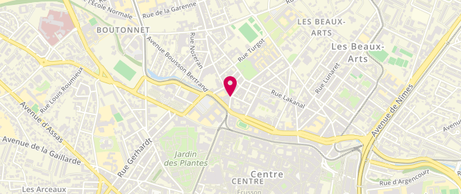 Plan de PRUNARET Christophe, 12 Rue du Faubourg Boutonnet, 34090 Montpellier