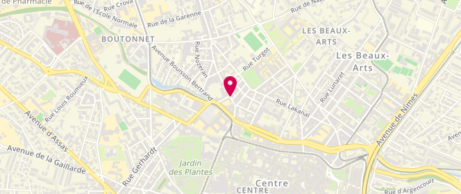 Plan de CARETTE Hélène, 22 Rue du Faubourg Boutonnet, 34090 Montpellier