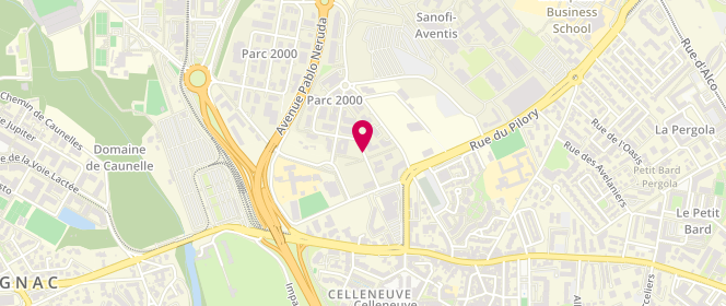 Plan de CHOLVY-NICOLAS Hélène, 127 Rue Maurice Béjart, 34080 Montpellier