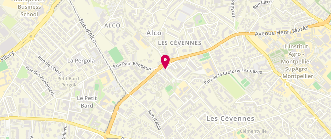 Plan de SANTONI Alix, 511 Avenue Saint Clément, 34070 Montpellier