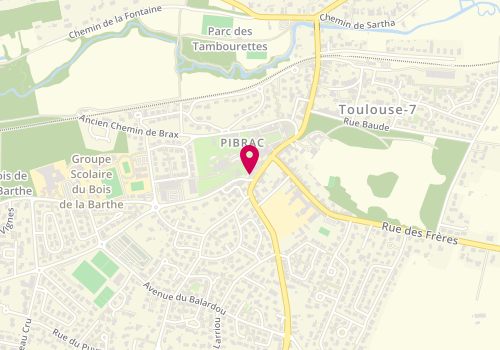 Plan de DEROUINAU-Estève Sylvie, 32 Rue Principale, 31820 Pibrac