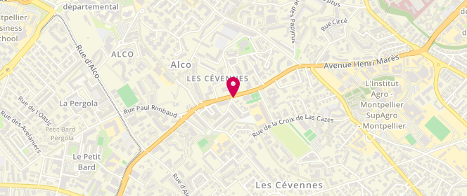 Plan de VIVOLA André, 335 Rue Paul Rimbaud, 34080 Montpellier