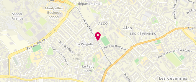 Plan de MATTA Alain, 856 Rue d'Alco, 34080 Montpellier