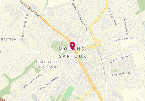 Plan de MOLINERI Anne, 5 Place du General de Gaulle, 06370 Mouans-Sartoux
