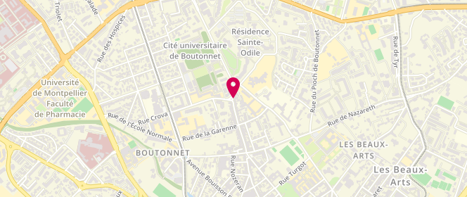 Plan de PERONNARD Jean Charles, 112 Rue du Faubourg Boutonnet, 34090 Montpellier