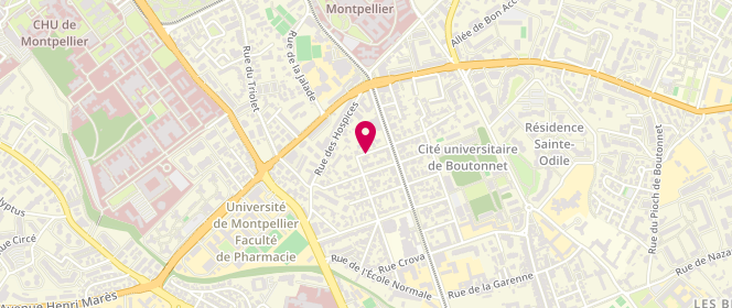 Plan de DERRIEN Gwenaël, 7 Rue Sébastien Lenormand, 34090 Montpellier