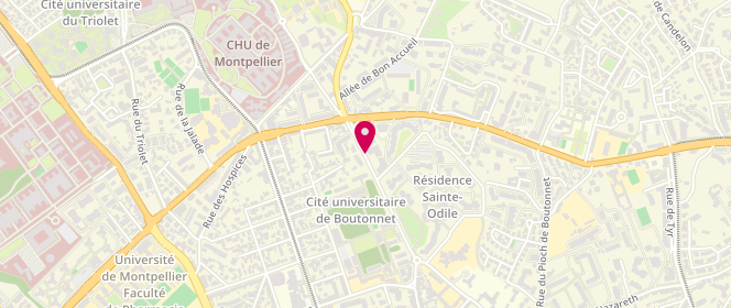 Plan de DUBOIS Bruno, 372 Route de Mende, 34090 Montpellier