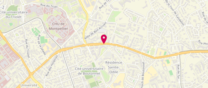 Plan de VIDAL Jean-Guilhem, 68 Avenue de la Justice de Castelnau, 34090 Montpellier