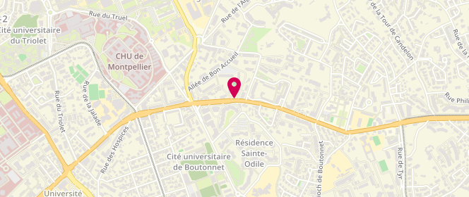 Plan de BACQUART Florent, 201 Avenue de la Justice de Castelnau, 34090 Montpellier