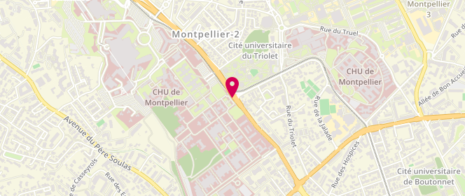 Plan de CLARIVET Béatrice, 39 Avenue Charles Flahault, 34090 Montpellier