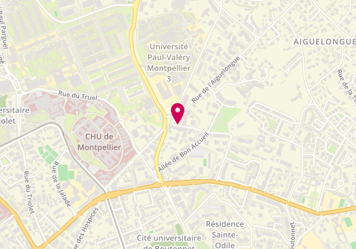 Plan de DELOCHE Geneviève, 480 Avenue du Major Flandre, 34090 Montpellier