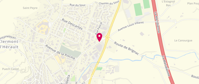 Plan de HIJAZI Azzam, 18 Avenue de Montpellier, 34800 Clermont-l'Hérault