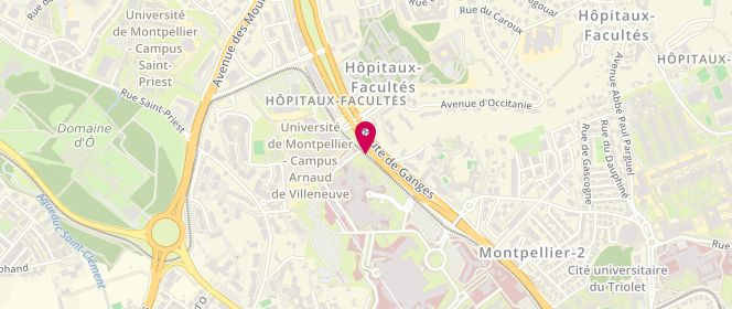 Plan de Chu de Montpellier - Hopital Adv, 371 Avenue du Doyen Gaston Giraud, 34295 Montpellier