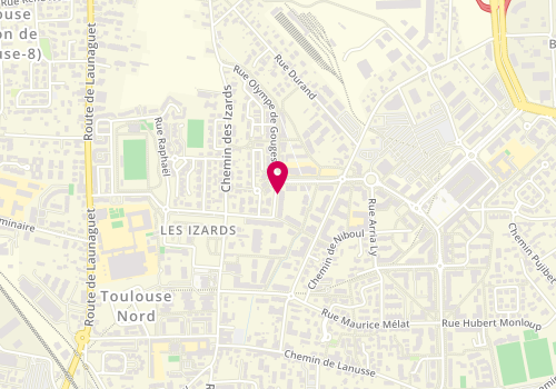 Plan de LEGAGNEUR Sophie, 10 Rue des Bouquetins, 31200 Toulouse