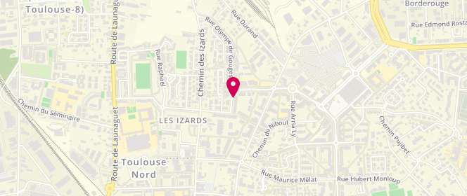 Plan de PELLEGRIN Florence, 10 Rue des Bouquetins, 31200 Toulouse
