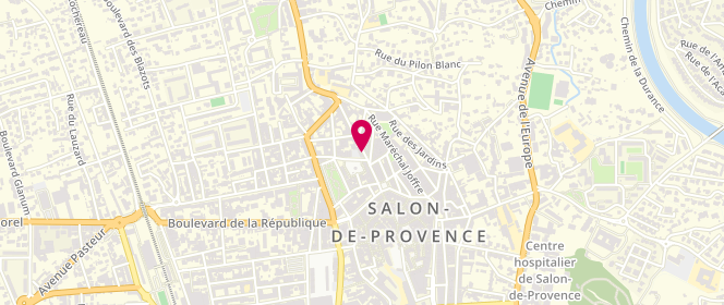 Plan de SPEHNER Viviane, 111 Rue des Freres Kennedy, 13300 Salon-de-Provence