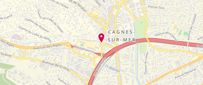 Plan de MAES Ségolène, 55 Avenue de la Gare, 06800 Cagnes-sur-Mer