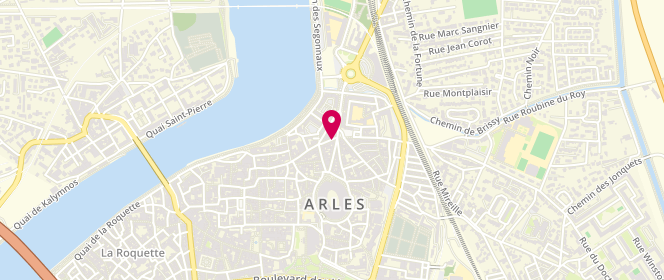 Plan de DAURES Régine, 3 Rue du 4 Septembre, 13200 Arles