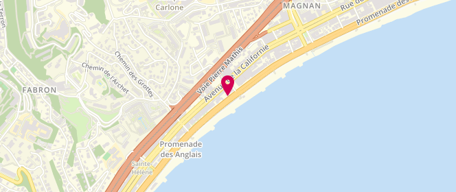 Plan de ASSOULINE Alex, 165 Promenade des Anglais, 06200 Nice