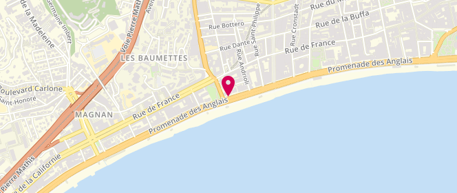 Plan de LILLE Dominique, 57 Promenade des Anglais, 06000 Nice