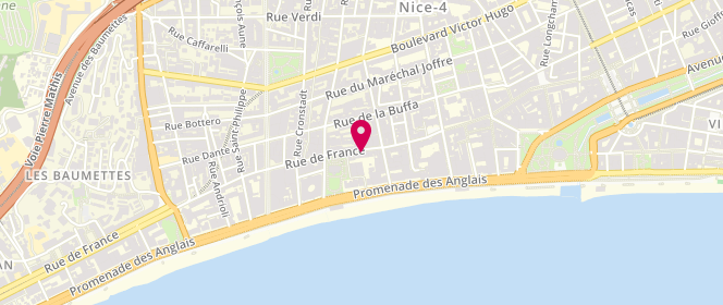 Plan de CASTELLI Jean Marie, 57 Rue de France, 06000 Nice