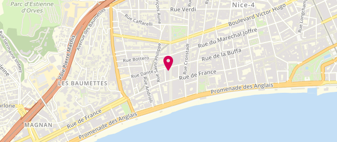 Plan de AUBRUN Aurore, 19 Boulevard Gambetta, 06000 Nice