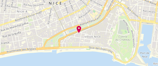 Plan de Docteur Delphine Nicolas, 2 Rue de la Prefecture, 06300 Nice