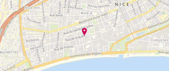 Plan de SCHUBERT Mona, 18 Rue de la Buffa, 06000 Nice