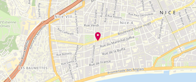 Plan de AXELSON Constance Andreea, 57 Boulevard Victor Hugo, 06000 Nice