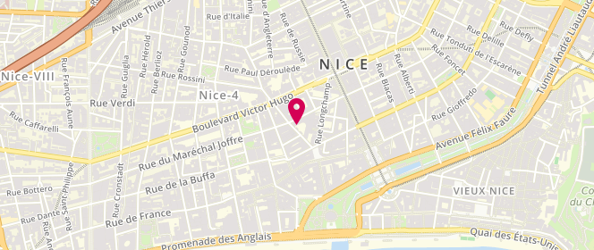 Plan de BORG Michel, 8 Rue Alphonse Karr, 06000 Nice