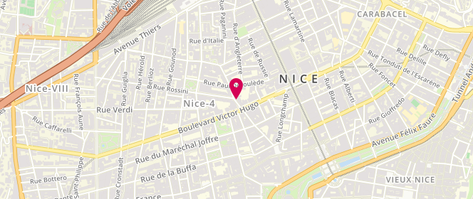 Plan de PONSAILLE Juliette, 18 Rue Alphonse Karr, 06000 Nice