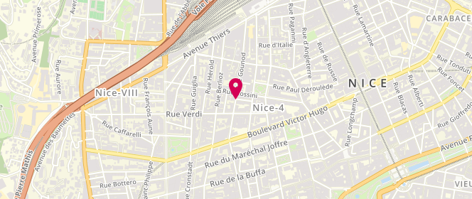 Plan de LATTES Lionel, 18 Rue Gounod, 06000 Nice