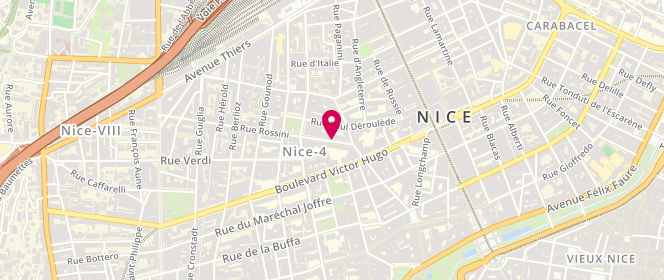 Plan de TOURET Bernard, 6 Rue Rossini, 06000 Nice