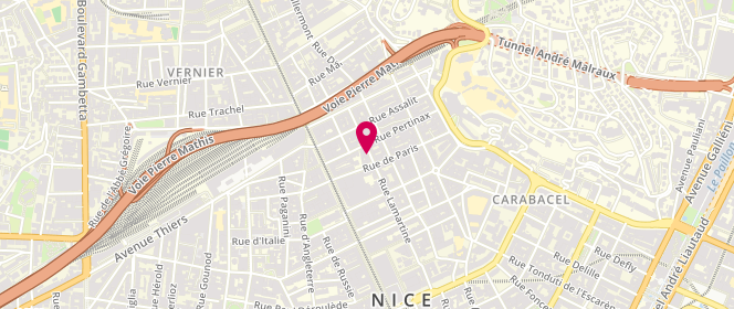 Plan de PINTO Nathalie, 39 Bis Rue Lamartine, 06000 Nice