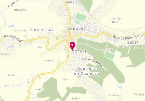 Plan de MAUCLERE Manon, 25 Allee de Dorade, 40380 Montfort-en-Chalosse