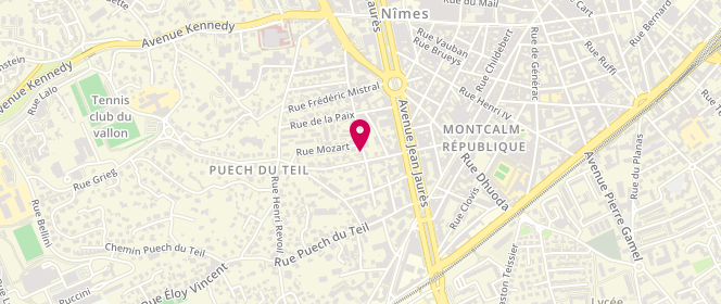 Plan de ROBERT Michèle, 24 Rue Henri Espérandieu, 30900 Nîmes