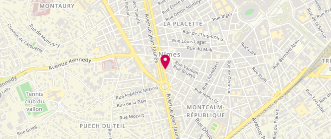 Plan de ROMANO Laurence, 49 Avenue Jean Jaures, 30900 Nîmes