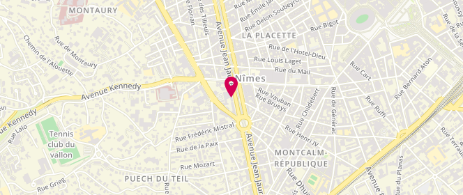 Plan de MONFOURNY Céline, 66 Avenue Jean Jaurès, 30900 Nîmes